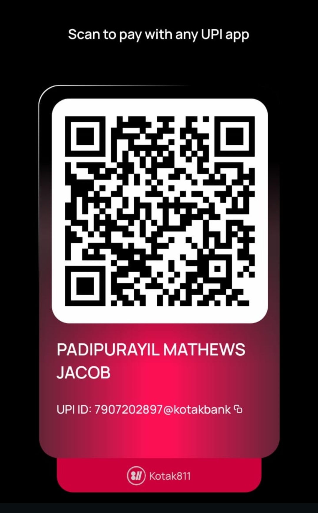 Kotak Bank QR